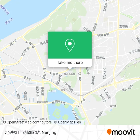 地铁红山动物园站 map