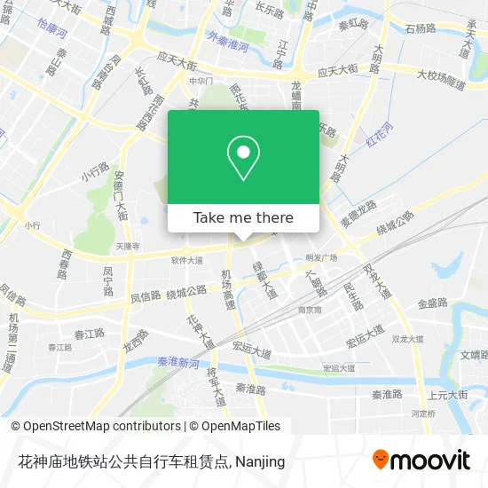 花神庙地铁站公共自行车租赁点 map