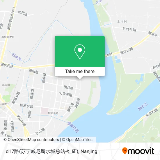 d17路(苏宁威尼斯水城总站-红庙) map