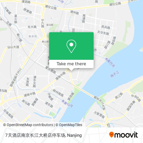 7天酒店南京长江大桥店停车场 map