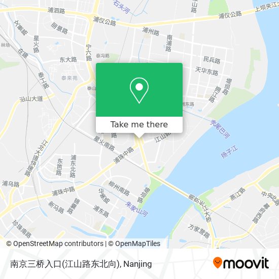 南京三桥入口(江山路东北向) map