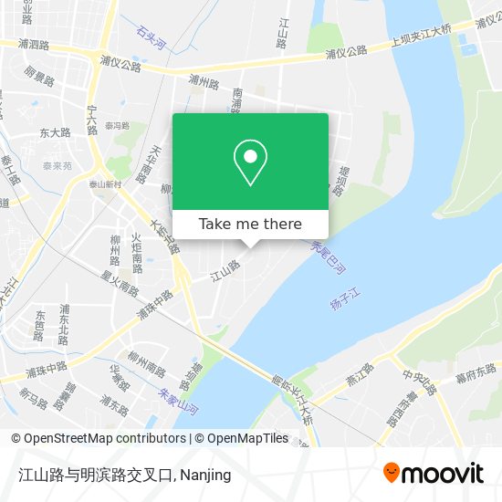 江山路与明滨路交叉口 map