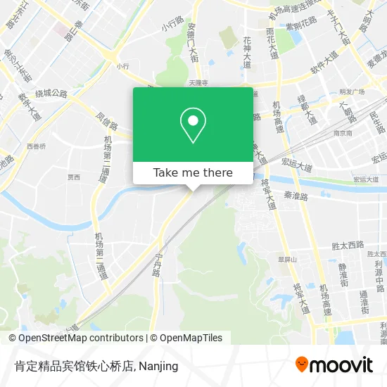 肯定精品宾馆铁心桥店 map