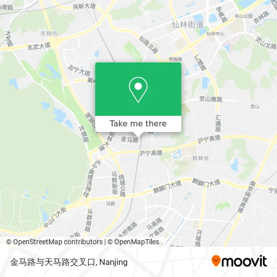 金马路与天马路交叉口 map