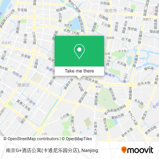 南京G+酒店公寓(卡通尼乐园分店) map