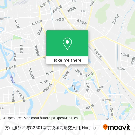 方山服务区与G2501南京绕城高速交叉口 map
