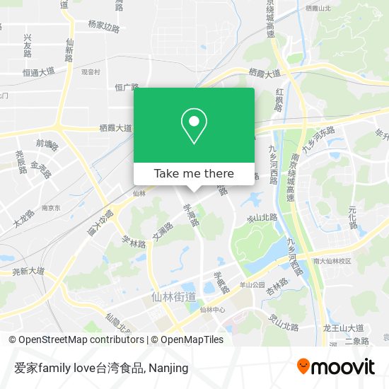 爱家family love台湾食品 map
