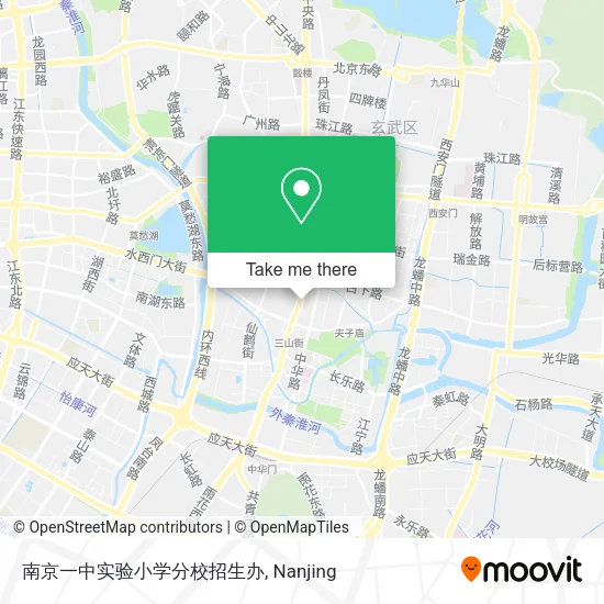 南京一中实验小学分校招生办 map