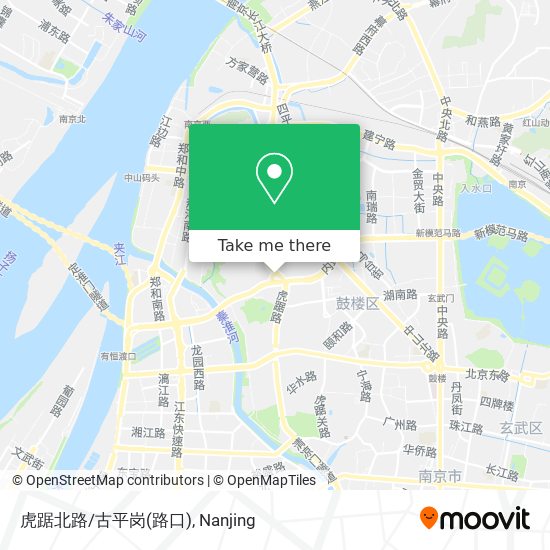 虎踞北路/古平岗(路口) map