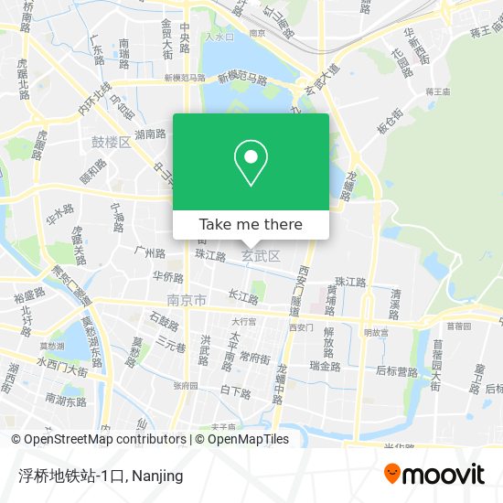 浮桥地铁站-1口 map