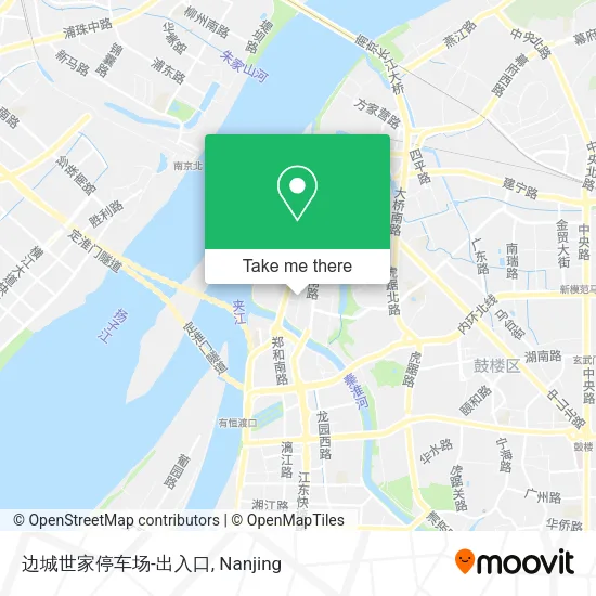 边城世家停车场-出入口 map