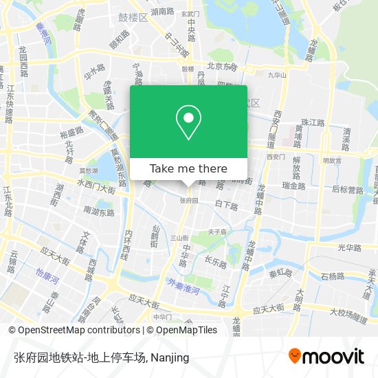张府园地铁站-地上停车场 map