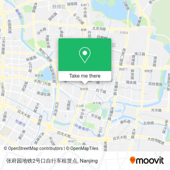 张府园地铁2号口自行车租赁点 map