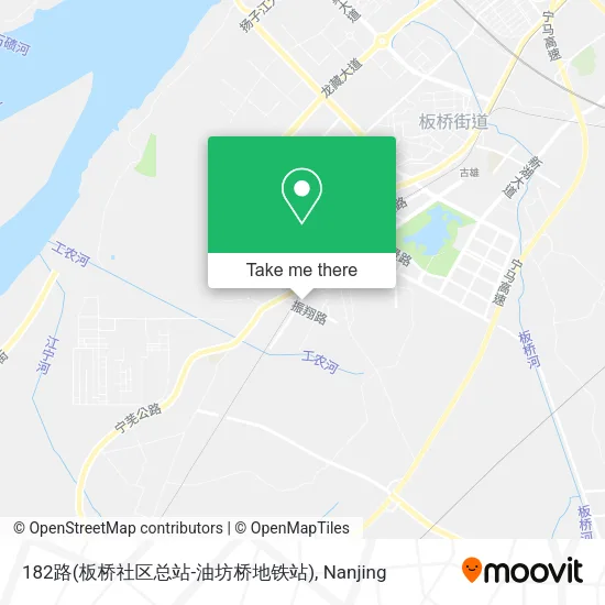 182路(板桥社区总站-油坊桥地铁站) map