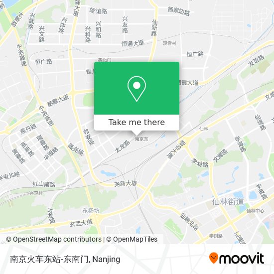 南京火车东站-东南门 map