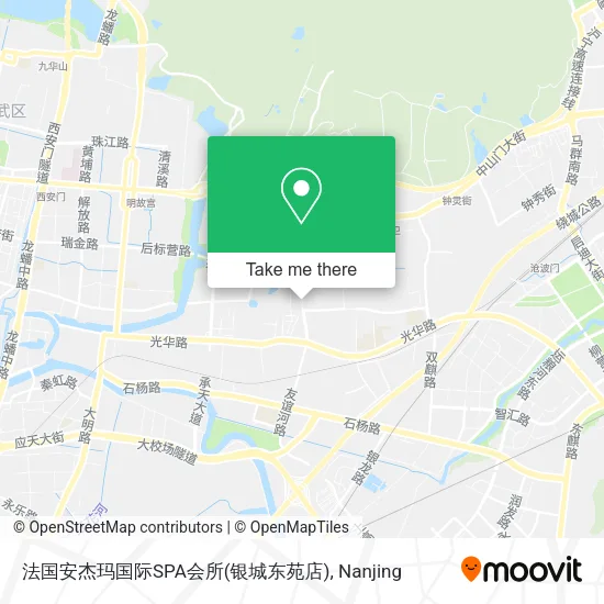 法国安杰玛国际SPA会所(银城东苑店) map