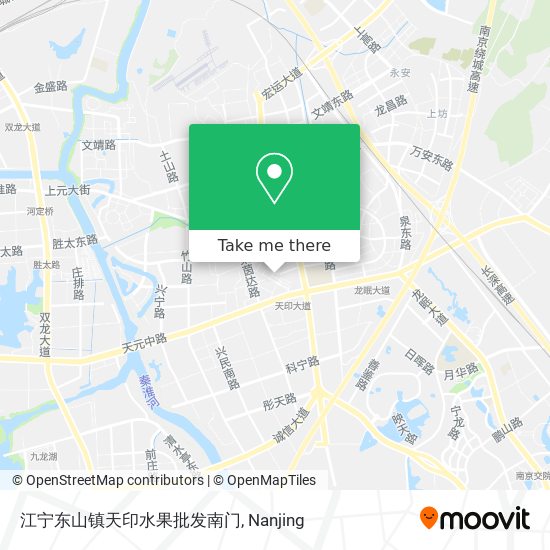 江宁东山镇天印水果批发南门 map