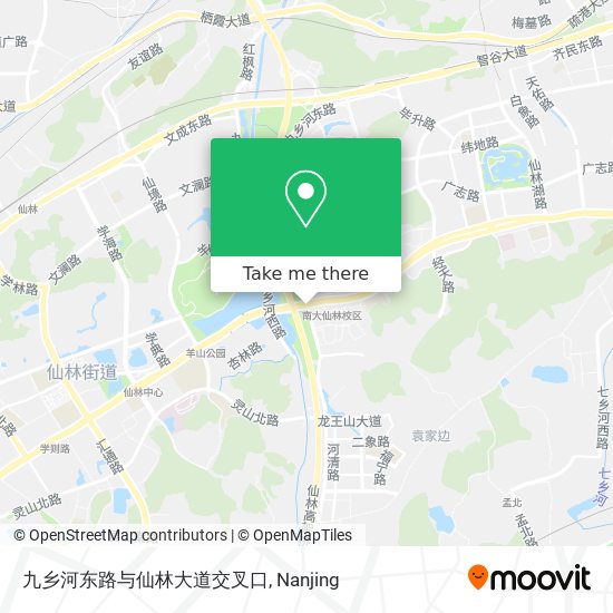 九乡河东路与仙林大道交叉口 map