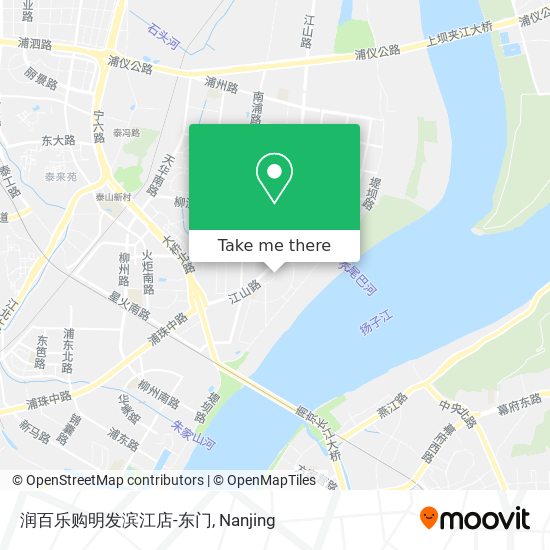 润百乐购明发滨江店-东门 map