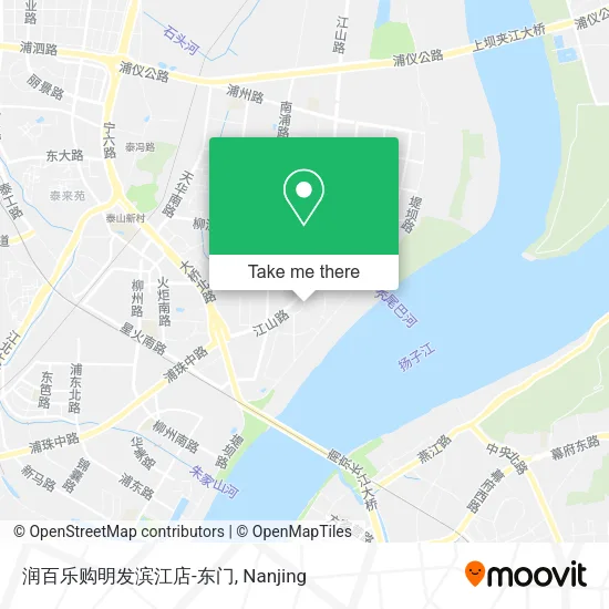 润百乐购明发滨江店-东门 map
