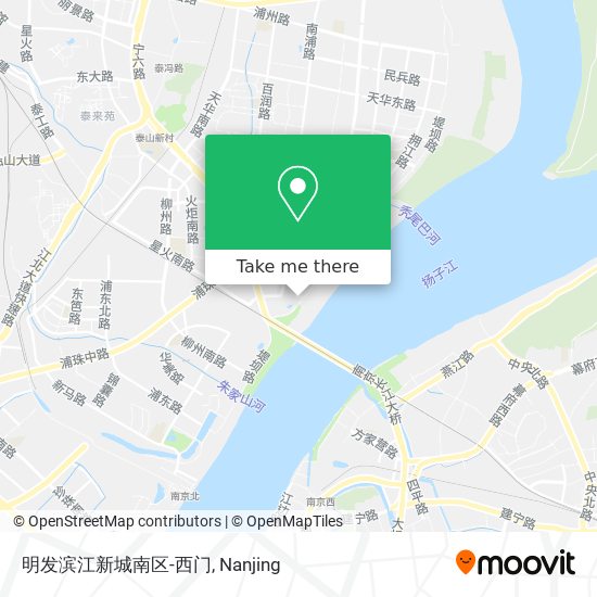 明发滨江新城南区-西门 map