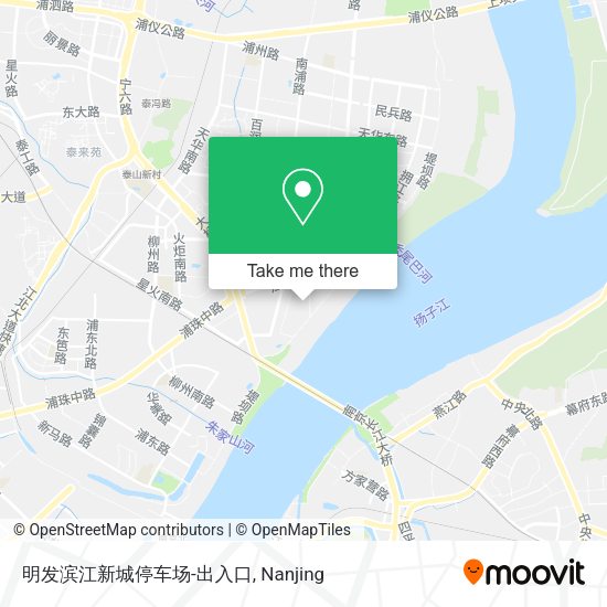明发滨江新城停车场-出入口 map