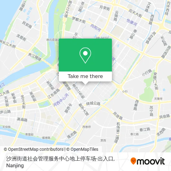 沙洲街道社会管理服务中心地上停车场-出入口 map