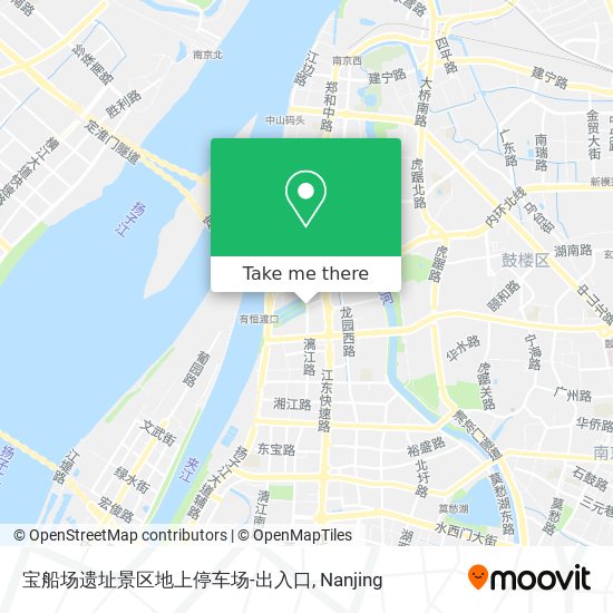 宝船场遗址景区地上停车场-出入口 map
