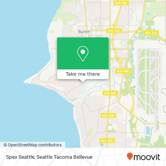 Mapa de Spex Seattle, 17001 11th Pl SW