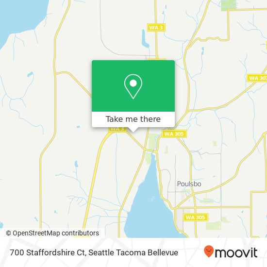 Mapa de 700 Staffordshire Ct, Poulsbo, WA 98370