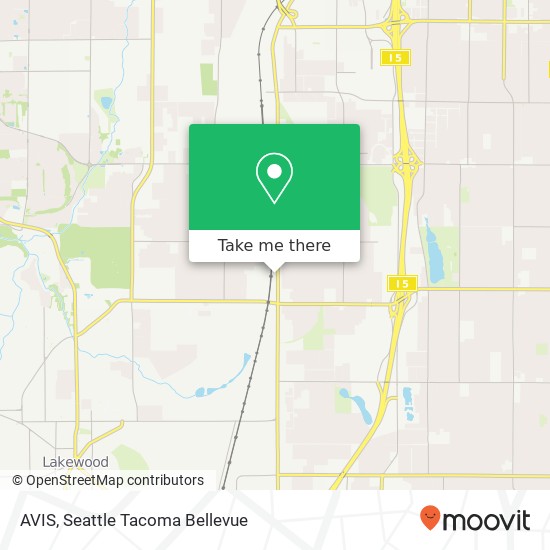 AVIS, 7004 S Tacoma Way map