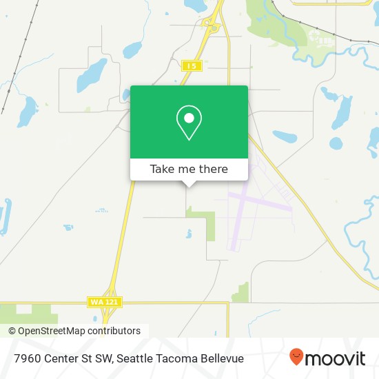 Mapa de 7960 Center St SW, Tumwater, WA 98501