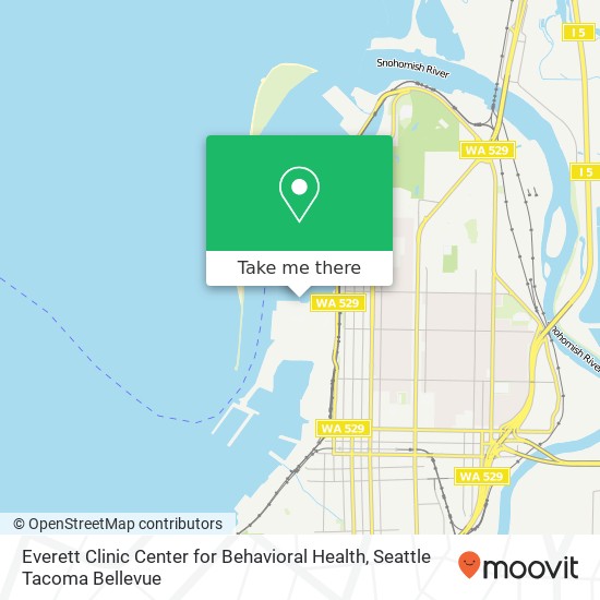 Mapa de Everett Clinic Center for Behavioral Health, 1728 W Marine View Dr