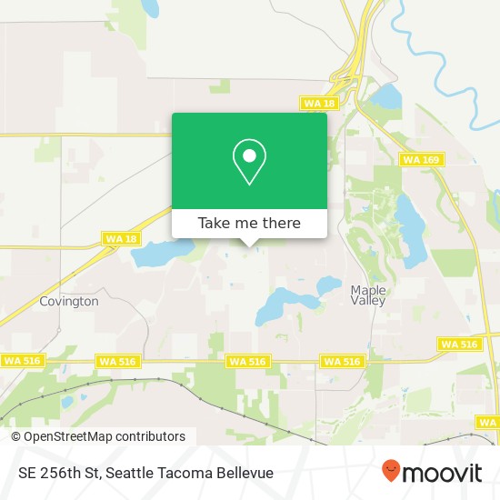 Mapa de SE 256th St, Covington, WA 98042