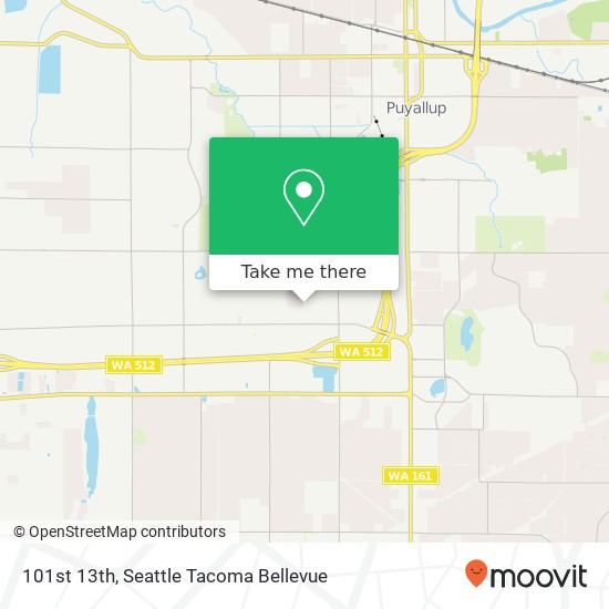 101st 13th, Puyallup, WA 98373 map