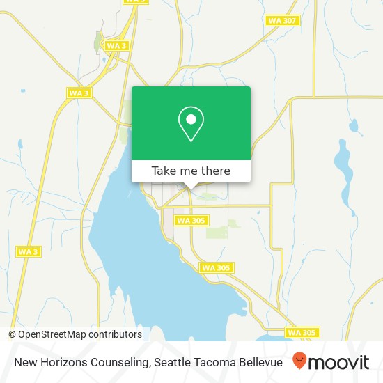 Mapa de New Horizons Counseling, 19062 WA-305