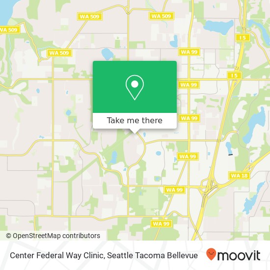 Mapa de Center Federal Way Clinic, 33305 1st Way S