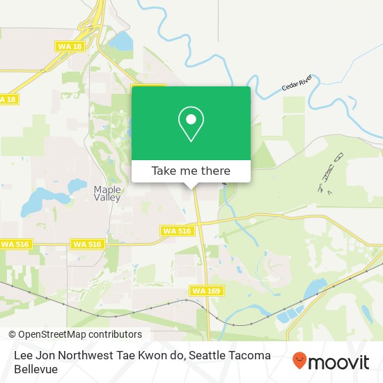 Mapa de Lee Jon Northwest Tae Kwon do, 26207 Maple Valley Black Diamond Rd SE