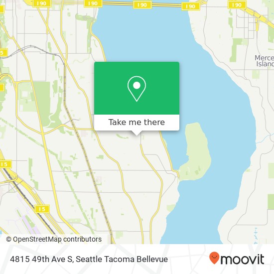 Mapa de 4815 49th Ave S, Seattle, WA 98118