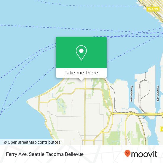 Ferry Ave, Seattle, WA 98116 map