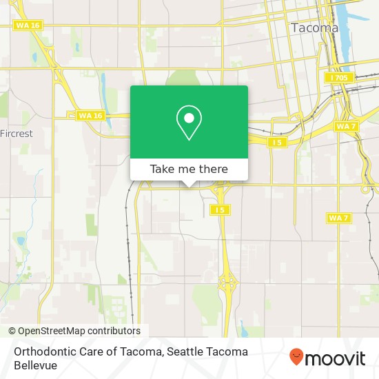 Mapa de Orthodontic Care of Tacoma, 2520 S 38th St