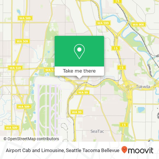 Airport Cab and Limousine map