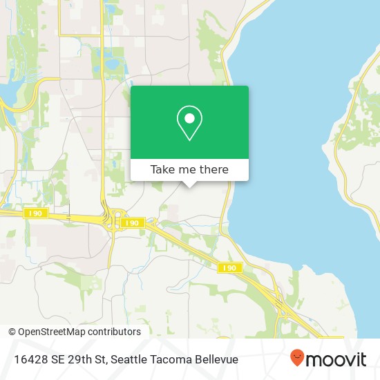 16428 SE 29th St, Bellevue, WA 98008 map