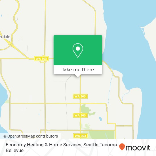 Mapa de Economy Heating & Home Services, 8753 State Highway 303 NE