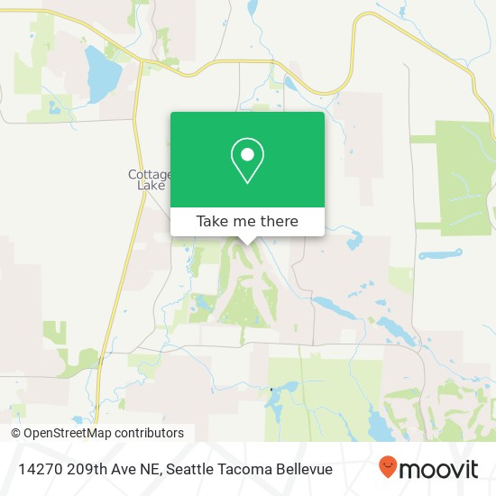 Mapa de 14270 209th Ave NE, Woodinville, WA 98077