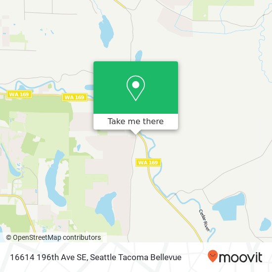 Mapa de 16614 196th Ave SE, Renton, WA 98058