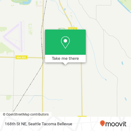 Mapa de 168th St NE, Arlington, WA 98223