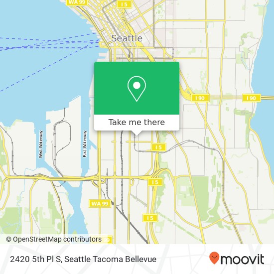 Mapa de 2420 5th Pl S, Seattle, WA 98134