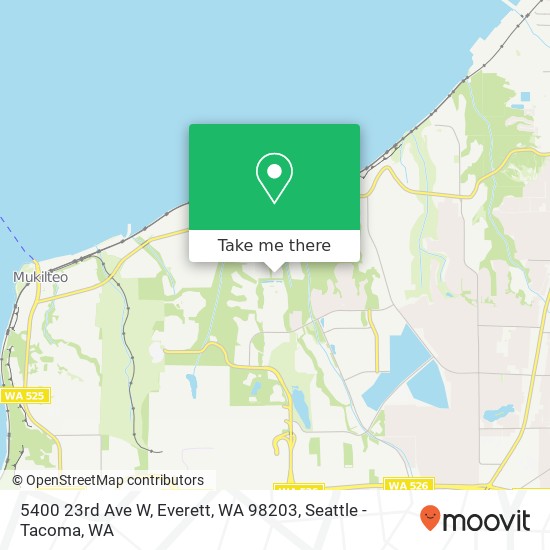 Mapa de 5400 23rd Ave W, Everett, WA 98203