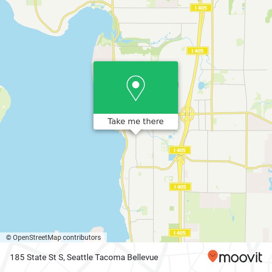 Mapa de 185 State St S, Kirkland, WA 98033